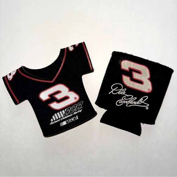 Other - Dale Earnhardt coozies set 2 black beer huggers koozies   race racecar racing #3